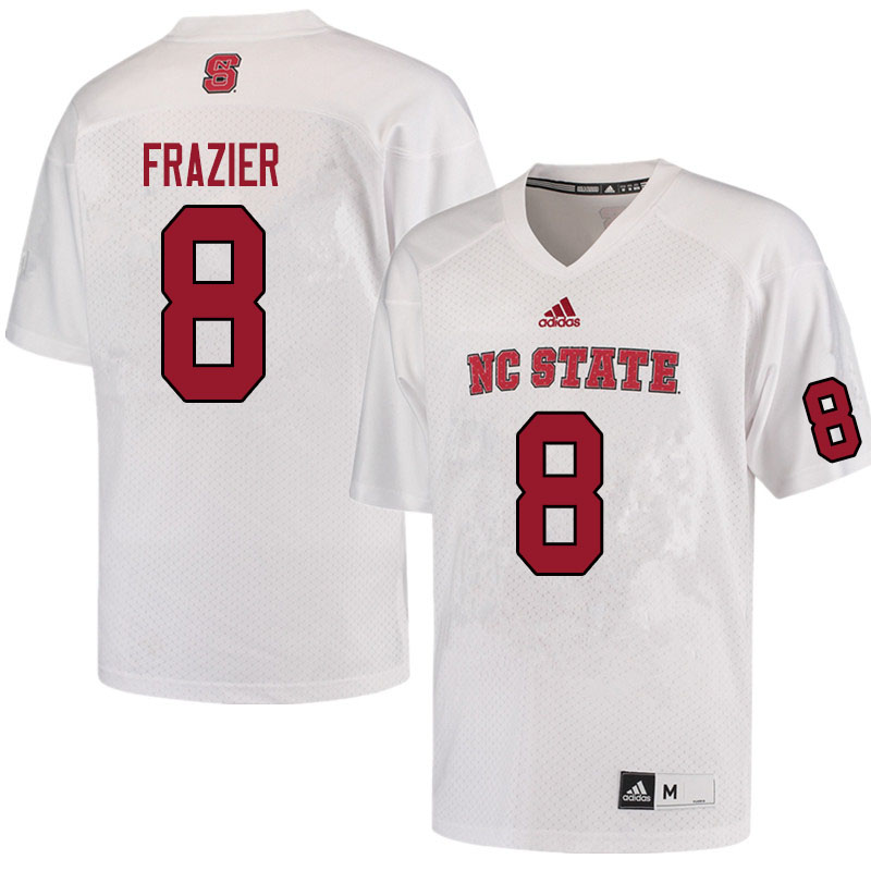 Men #8 Jalen Frazier NC State Wolfpack College Football Jerseys Sale-White